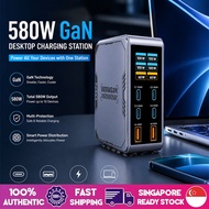 [GaN Tech] 300W 6-Port USB PD Charger 2USB-A+4USB-C PD3.0 Digital Display Fast Charging Desktop Char