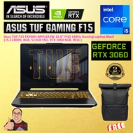 LAPTOP Asus TUF F15 FX506H-MHN224W 15.6" FHD 144Hz Gaming Black ( i5-11400H, 8GB, 512GB SSD, RTX 3060 6GB, W11 )