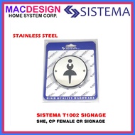 SISTEMA T1002 SIGNAGE S/S - SHE, CH FEMALE CR SIGNAGE