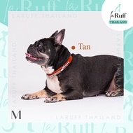 LaRuff Thailand | Classic Collar in Tan ปลอกคอสัตว์เลี้ยงที่สวยหรู ปลอกคอสุนัข ปลอกคอแมว สีแทนออกแบบ
