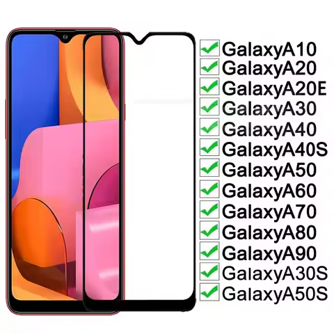 2Pcs HD Screen Protector For Samsung Galaxy A10 A20 A30 A40 A50 A13 A23 A53 A34 Screen Protector For