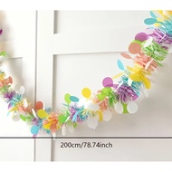 Pastel garland 78.74 inches