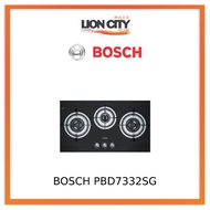 Bosch 78.5 cm Black Tempered Glass Built-In Gas Hob PBD7332SG LPG
