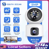 South Ocean Wifi/4G Sim Card Dual Lens 5MP Wireless CCTV Camera