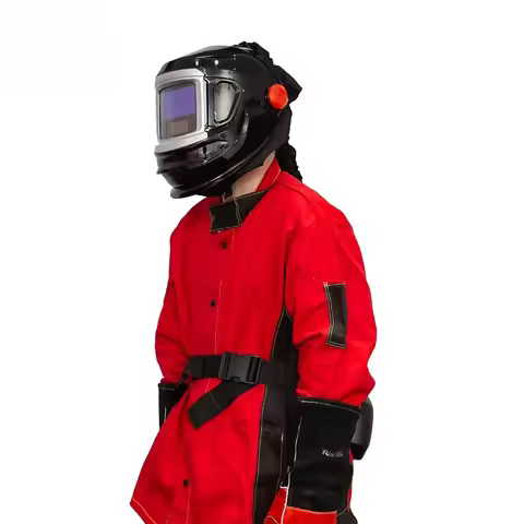Automatic solar automatic dimming welding mask air purifier respirator welding helmet