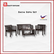 [FREE COFFEE TABLE] DACYA Solid Wood Sofa Set Sofa Murah Set Sofa Kayu Ruang Tamu Kerusi Sofa Kerusi Kayu Ruang Tamu 沙发