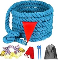 DHXGON 60 Feet Tug of War Rope for Kids and Adults, Outdoor Games Summer Outdoors Yard Backyard Camp