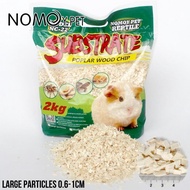 Nomoy Pet Aspen Snake Bedding Poplar Wood gecko bedding substrate Snake Wood Bedding reptile litter 
