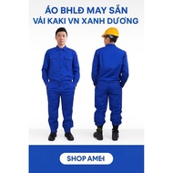 WORK PROTECTIVE GEAR, 2/1 KAKI FABRIC WORK PROTECTIVE CLOTHING (BLUE), WORK PROTECTIVE UNIFORM