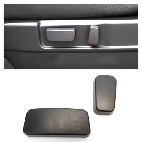 2x Front Power Seat Adjust Electric Switch Button Cover Slide/Recline For Mitsubishi Outlander Pajer