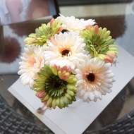 ดอกไม้อมตะของ Chrysanthemum ดอกไม้ปลอม ถูกๆ ดอกไม้ปลอม ดอกไม้ประดิษฐ์ เยอบีร่า สําหรับตกแต่งบ้าน
