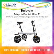 Baicycle Electric Bike S1, S2. S3 Foldable Design (25km/h Max Speed, 26km Long Range Battery, Dual D