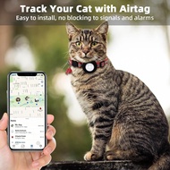 Airtag Cat Collar Fishbone Reflective Cat Collar Airtag Silicone Cover Positioning Collar Pet Collar