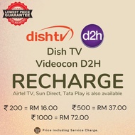 d2h Videocon / DishTV Recharge