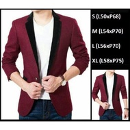 HITAM Casual MEN'S BLAZER | Contemporary BLAZER | Korean BLAZER | Men's BLACK BLAZER | Casual RELAXI