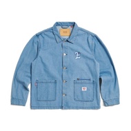 EDWIN 男裝 法式工裝牛仔夾克 (拔淺藍) #牛仔外套