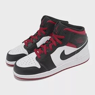 Nike 休閒鞋 Air Jordan 1 Mid GS 大童 女鞋 黑 白 紅 一代 AJ1 DQ8423-106