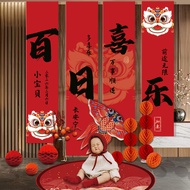 Hundred Days Banquet Decoration Scene Hundred Days Banquet Background kt Board Hundred Days Banquet 