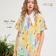 Tilly Milly เสื้อเชิ้ตผู้หญิงแขนสั้น 02   -Paint pals collection