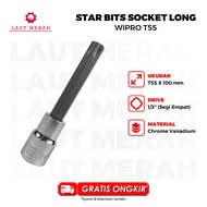 Wipro L-Socket Wrench / Star Bit Socket 1/2" T55 x 100