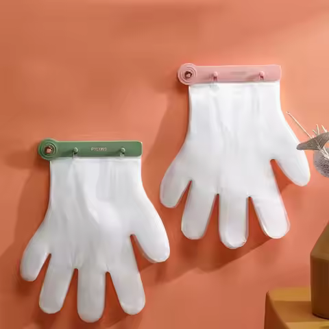 Disposable Glove Holder Organizer Wall Mounted With 100PCS Gloves, New Kitchen Gadgets Disposable Fo