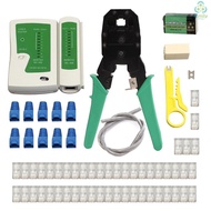 Wire Set Quality LAN Kit Self-Crimping RJ 45 Tester Cable Crimper Tools Ethernet Tool Fine Stripper Plier Crimping