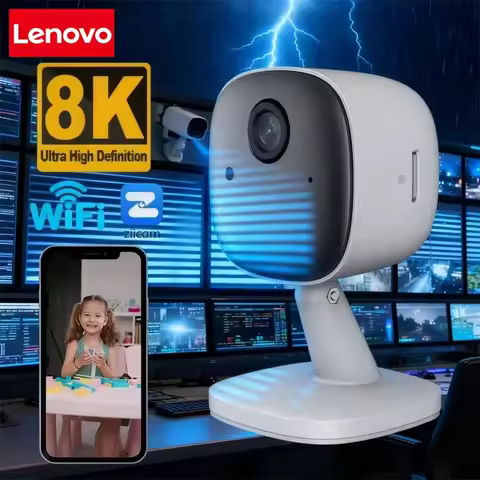 Lenovo 8K Ultra HD Wifi Camera 2.4 G Hz Baby Monitor Indoor Security Camera Audio Infrared Night Vis