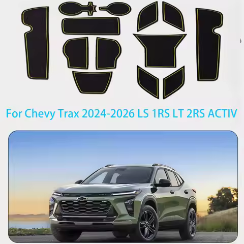 13Pcs Cup Holder Insert Liners For Chevy Trax 2024-2026 LS 1RS LT 2RS ACTIV Center Console Door Pock