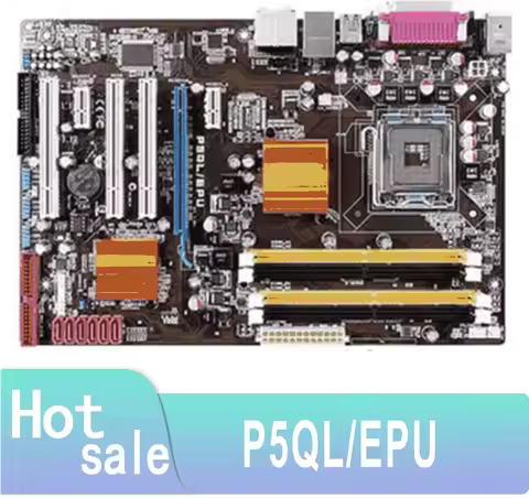 P5QL/EPU P43 Socket LGA 775 Q8200 Q8300 DDR2 On Sale 100% Testing ok