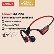 Lenovo X3 Pro Bone Conduction Bluetooth Headphones, IPX5 Waterproof Sports Music Earphones  Fon Kepa