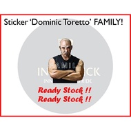 Sticker Dominic Toretto family sticker fast & furious FAMILY