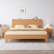 Small Apartment Household1.2m Meters Bed and Breakfast Oak Bed Meters1.8Rental Apartment Solid Wood 