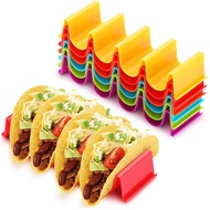 Tenthousand Taco Holder Plates 4-Slot Tortilla Rack for Taco Shells Reusable Crepe Party Serving Pla