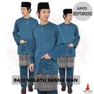 Baju Melayu Teluk Belanga - Abang Man - Baju Melayu Dewasa Moden Tanpa Pesak - Sigadis