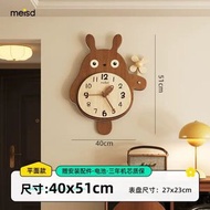 全城熱賣 - 美世達龍貓掛鐘客廳款鐘錶兒童牆面復古創意實木時鐘掛牆鐘