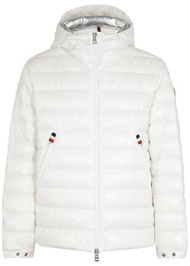 Moncler Blesle White Quilted Shell Jacket - 2, Men's Designer Shell Jacket, Male - 2