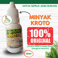 Minyak Kroto Super + Ginseng 10ml Penggacor Seketika Vitamin Burung Pleci Murai Kacer Kenari Cucak I