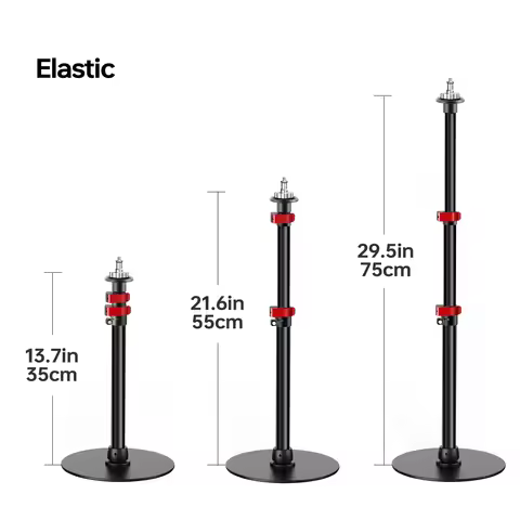 Projector Floor Stand Manbily YP-200 Round Base Monopod Extendable Monopod Stand For Camera Fill Lig
