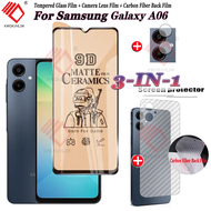 (3 in 1) For Samsung Galaxy A06 ฟิล์มกระจก Samsung A06 ฟิล์มกันรอยโทรศัพท์ ฟิล์ม ฟิล์มกล้อง ฟิมล์กล