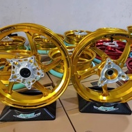 MFZ Racing Sport Rim Xmax 250 300 / Forza 250 350 Forged Aluminium Forged Rim Gold Colour Yamaha Mot