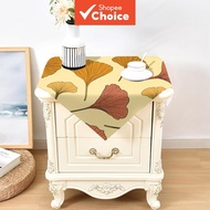1Pc Ginkgo Print Square Tablecloth Kitchen Living Room Decoration