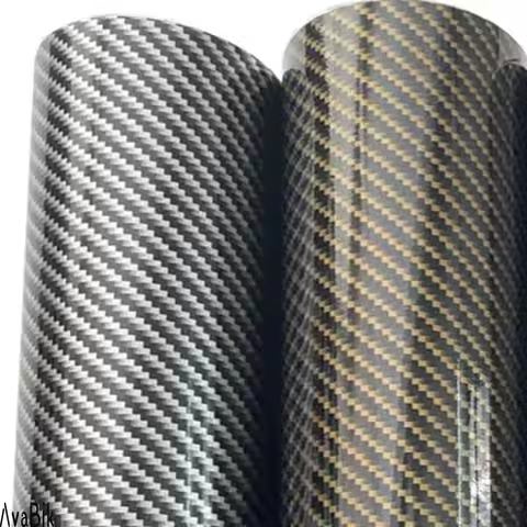 2D 5D 6D carbon fiber Gold Silver automot Sticker Car Decals for Vehicle Wraping Vinyl Car Film Cove