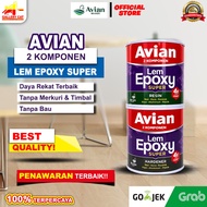 AVIAN SUPER EPOXY GLUE 2 COMPONENTS 340gr & 1.6kg RESIN + HARDENER