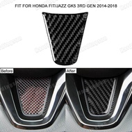 【COD/Ready】Car Steering wheel Stickers Carbon Fiber Material Vehicle Bearing Circle Trim Fit for Hon