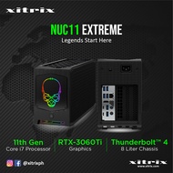 Xitrix NUC 11 Extreme Kit NUC11BTMi7 Gaming PC ( Core i7-11700B; RTX3050 or RTX3060Ti; 32GB SODIM DDR4 3200; Dual 1TB M.2 NVME, 2x Thunderbolt 4, 8x USB 3.1 gen2; Intel 2.5 GB LAN, Intel WiFi 6E AX210); 3 Years Warranty