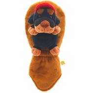 [WICO&Golf] Golf Club Driver Cover Black Dog Rottweiler /Dog Rottweiler Golf Ball Pouch & Ball Case/
