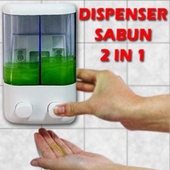 2 in 1 liquid soap dispenser 2 double tubes 2-in-1 soap dispenser