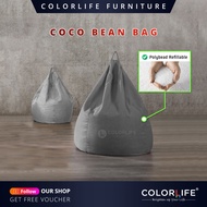 Color Life Coco Bean Chair / Quality Fabric Bean Bag / Sofa Pouffe Relax Chair / Stock Limited!