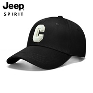 JEEP SPIRIT หมวกผู้ชายหมวกถุงเท้าขี่จักรยานเหงื่อสำหรับหมวกเบสบอลระบายอากาศทุกเพศหมวกกันแดดน้ำหนักเบ