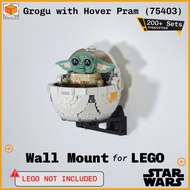 Wall Mount For Lego Star Wars Grogu with Hover Pram (75403)